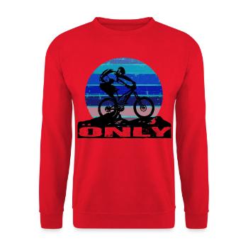 MTB Bike - Unisex Pullover - Rot - Vorne - Alina (178cm) & Michal (187cm)