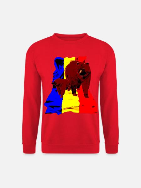 romania - Unisex Pullover - Rot