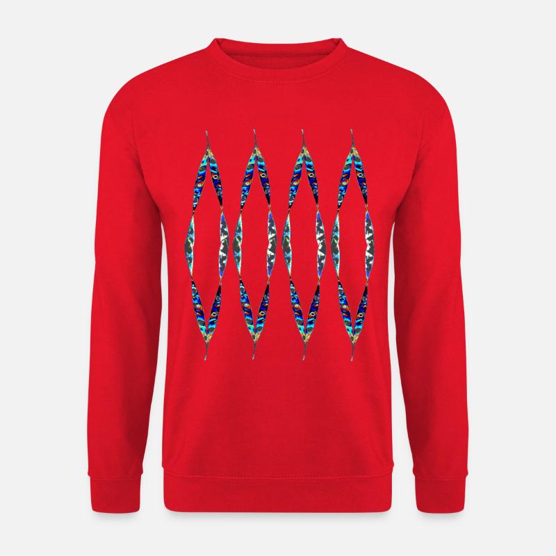 Buntes Design - Unisex Pullover - Rot