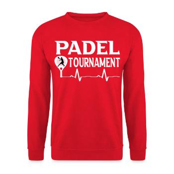 Padel - Unisex Pullover - Rot - Vorne - Alina (178cm) & Michal (187cm)