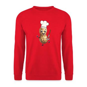 Peanut Cook Cook Cooks Cuisine Tomato Tomatoes - Unisex Sweatshirt - red - Front - Alina (178cm) & Michal (187cm)