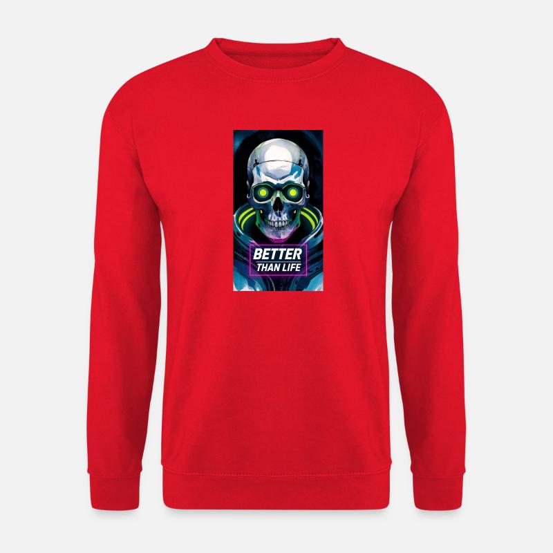 Schädel - Unisex Pullover - Rot