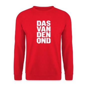 Das van den ond. Antwerp proverbs - Unisex Sweatshirt - red - Front - Alina (178cm) & Michal (187cm)