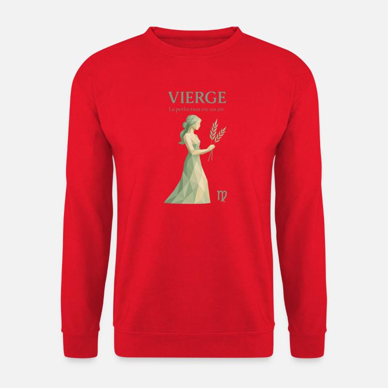 Jungfrau Sternzeichen - Astrologie - Unisex Pullover - Rot