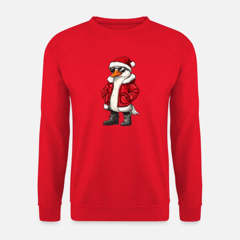 Gans Weihnachten Winter - Unisex Pullover - Rot