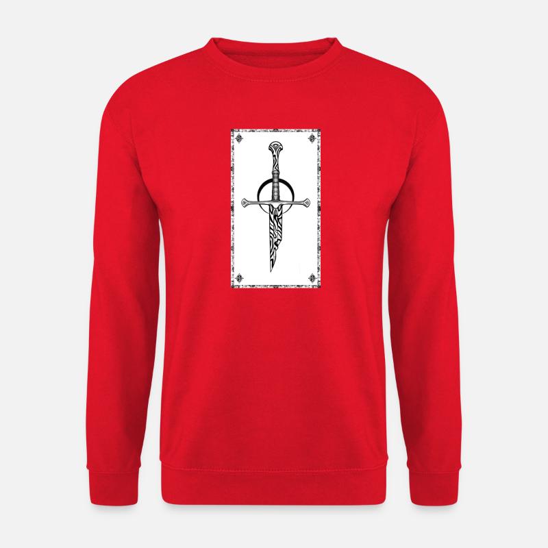 Gothic Zebra Sword - Unisex Sweatshirt - red