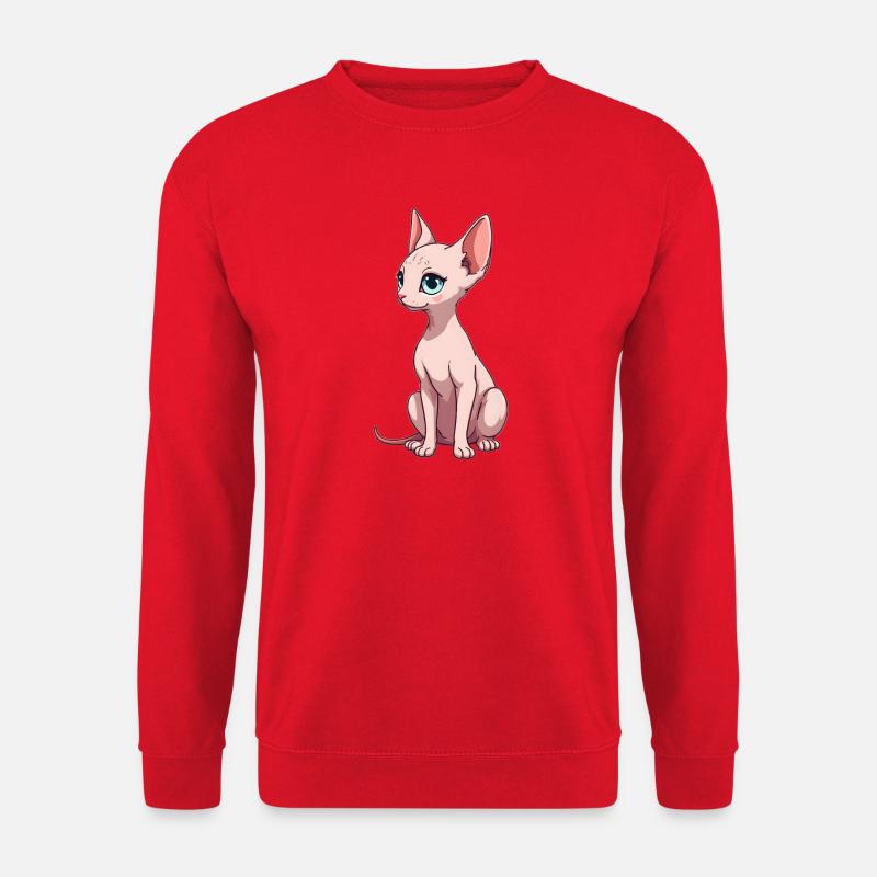 Sphynx Katze - Unisex Pullover - Rot