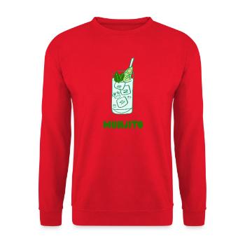 MUHJITO - Unisex Pullover - Rot - Vorne - Alina (178cm) & Michal (187cm)