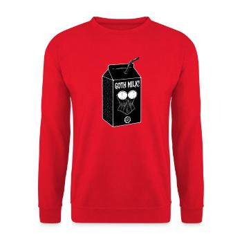 Goth Milch Korsett Carton - Unisex Pullover - Rot - Vorne - Alina (178cm) & Michal (187cm)