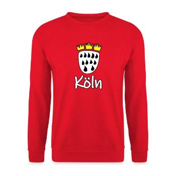 Köln - Unisex Pullover - Rot - Vorne - Alina (178cm) & Michal (187cm)