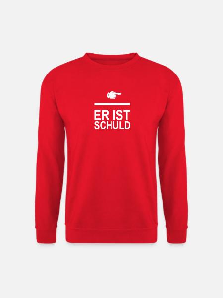 Er ist schuld - Unisex Pullover - Rot