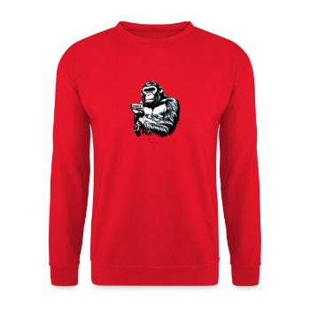 Unique - Unisex Pullover - Rot - Vorne - Alina (178cm) & Michal (187cm)
