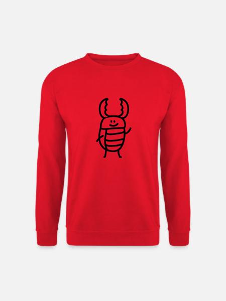 Hirschkäfer - Line - Unisex Pullover - Rot