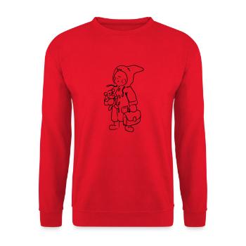 rentre des classes - Sweat-shirt Unisexe - rouge - Devant - Alina (178cm) & Michal (187cm)