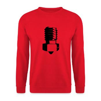 Nozzle Black - Unisex Sweatshirt - red - Front - Alina (178cm) & Michal (187cm)