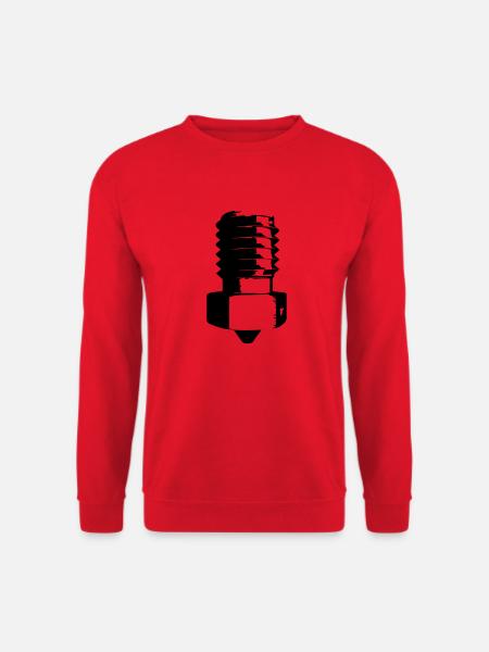 Nozzle Black - Unisex Sweatshirt - red