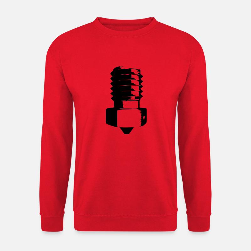 Nozzle Black - Unisex Sweatshirt - red