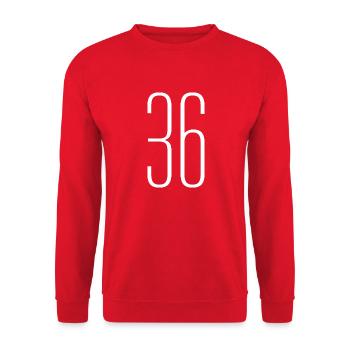 36 - Unisex Sweatshirt - red - Front - Alina (178cm) & Michal (187cm)