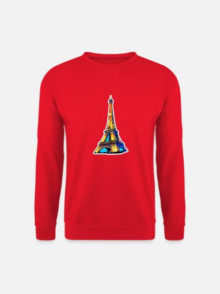Eiffelturm #20 - Unisex Pullover - Rot
