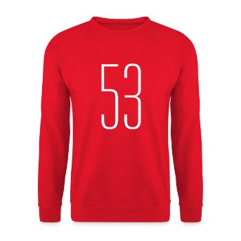 53 - Unisex Pullover - Rot - Vorne - Alina (178cm) & Michal (187cm)