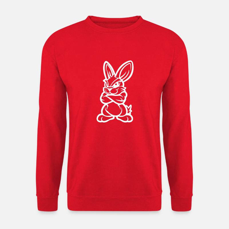 hase comic - Unisex Pullover - Rot