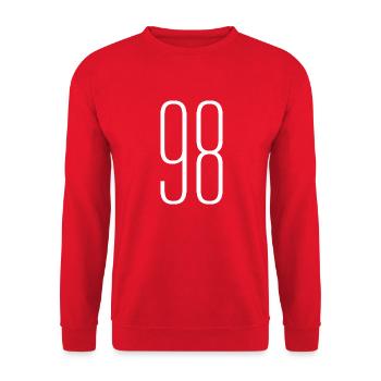 98 - Unisex Sweatshirt - red - Front - Alina (178cm) & Michal (187cm)