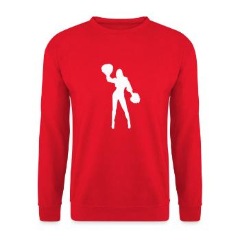 cheerleading - Sweat-shirt Unisexe - rouge - Devant - Alina (178cm) & Michal (187cm)