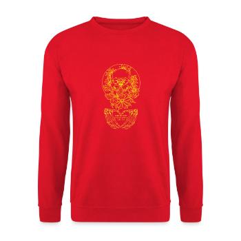 Crâne de hors-la-loi Gangs d’autoroutes Mort de motard - Sweat-shirt Unisexe - rouge - Devant - Alina (178cm) & Michal (187cm)