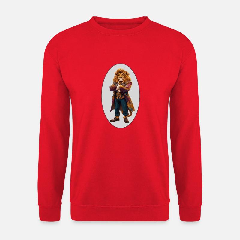 Löwe - Unisex Pullover - Rot