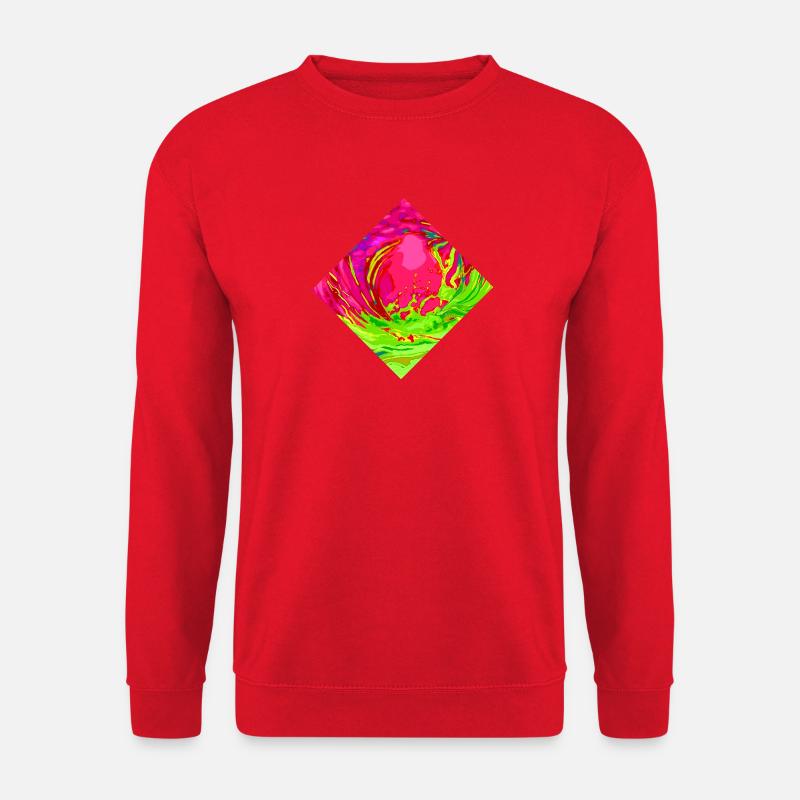 pink splash - Unisex Pullover - Rot