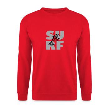 SURF Delfine - Unisex Pullover - Rot - Vorne - Alina (178cm) & Michal (187cm)