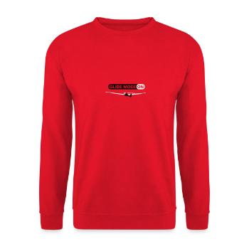 Glider Gliding Glider Glider Pilot Pilot - Unisex Sweatshirt - red - Front - Alina (178cm) & Michal (187cm)