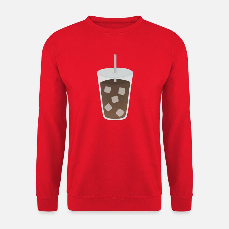 Iced Coffee Cube Pattern - Unisex Sweatshirt - red