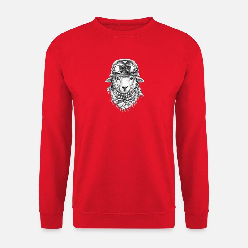 Sheep in vintage look - Unisex Sweatshirt - red