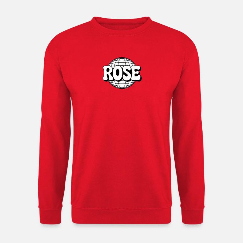 Rose Disco Sphère - Sweat-shirt Unisexe - rouge