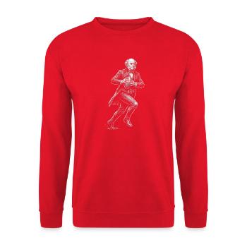 Martin Van Buren American Football - Unisex Sweatshirt - red - Front - Alina (178cm) & Michal (187cm)