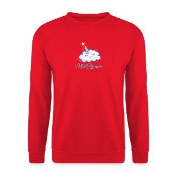 Miss rêveuse - Sweat-shirt Unisexe - rouge - Devant - Alina (178cm) & Michal (187cm)