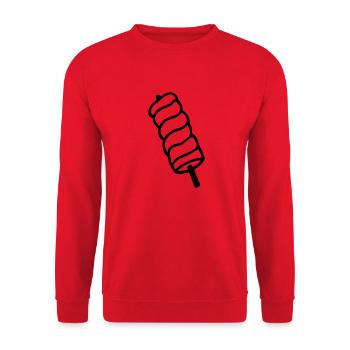 kuertos fank gâteau à la broche - Sweat-shirt Unisexe - rouge - Devant - Alina (178cm) & Michal (187cm)