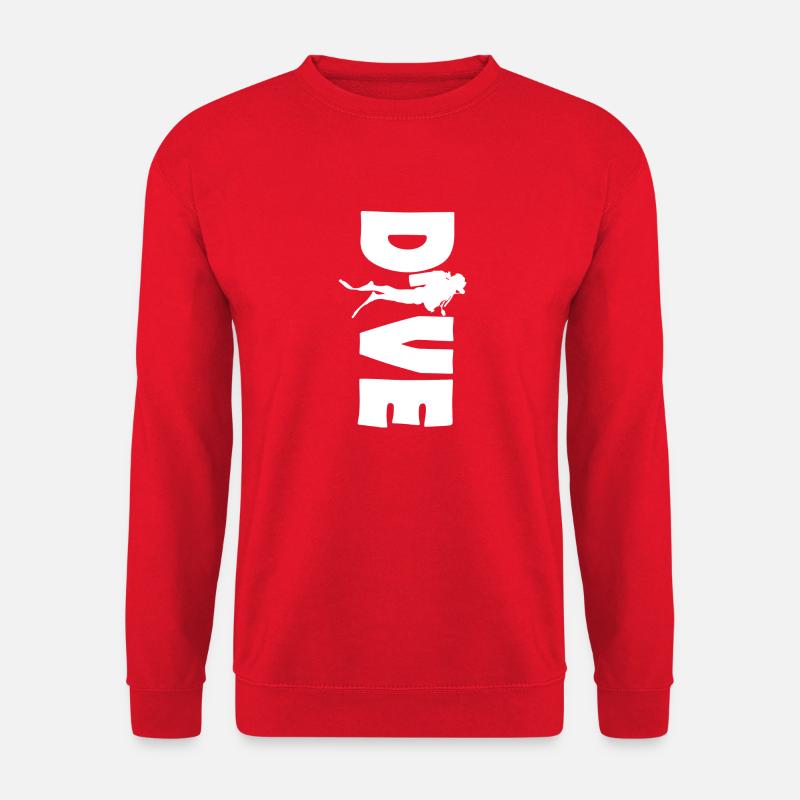 Diving Dive Dive - Unisex Sweatshirt - red