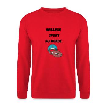Best sport - Sweat-shirt Unisexe - rouge - Devant - Alina (178cm) & Michal (187cm)