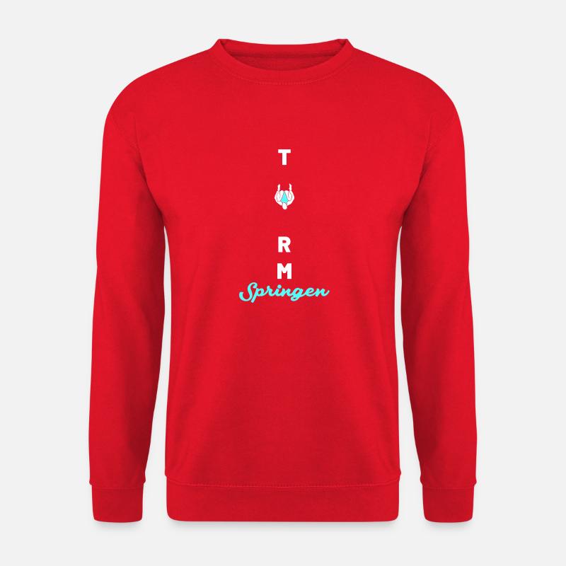 Turmspringenspringen figur - Unisex Pullover - Rot