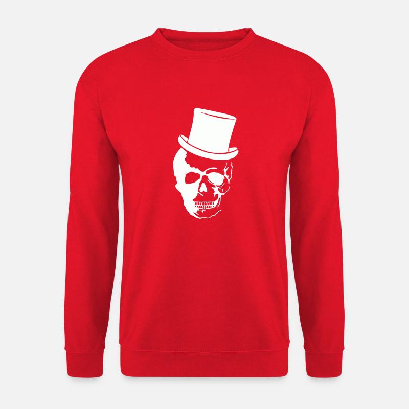 Skull Zylinder - Unisex Pullover - Rot