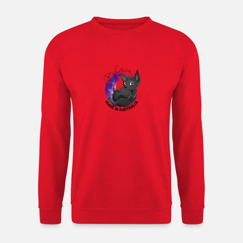 Kelpie Galaxy - Schwarz - Unisex Pullover - Rot