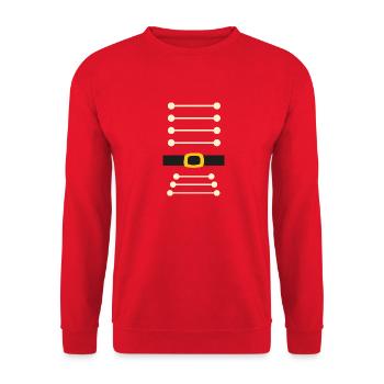nussknacker, illustration,weihnachten,nikolaus - Unisex Pullover - Rot - Vorne - Alina (178cm) & Michal (187cm)