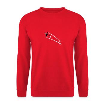 aerobatic glider glider glider glider - Unisex Sweatshirt - red - Front - Alina (178cm) & Michal (187cm)