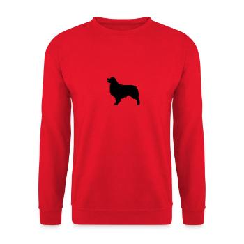 Silhouette de berger australien NBT - Sweat-shirt Unisexe - rouge - Devant - Alina (178cm) & Michal (187cm)