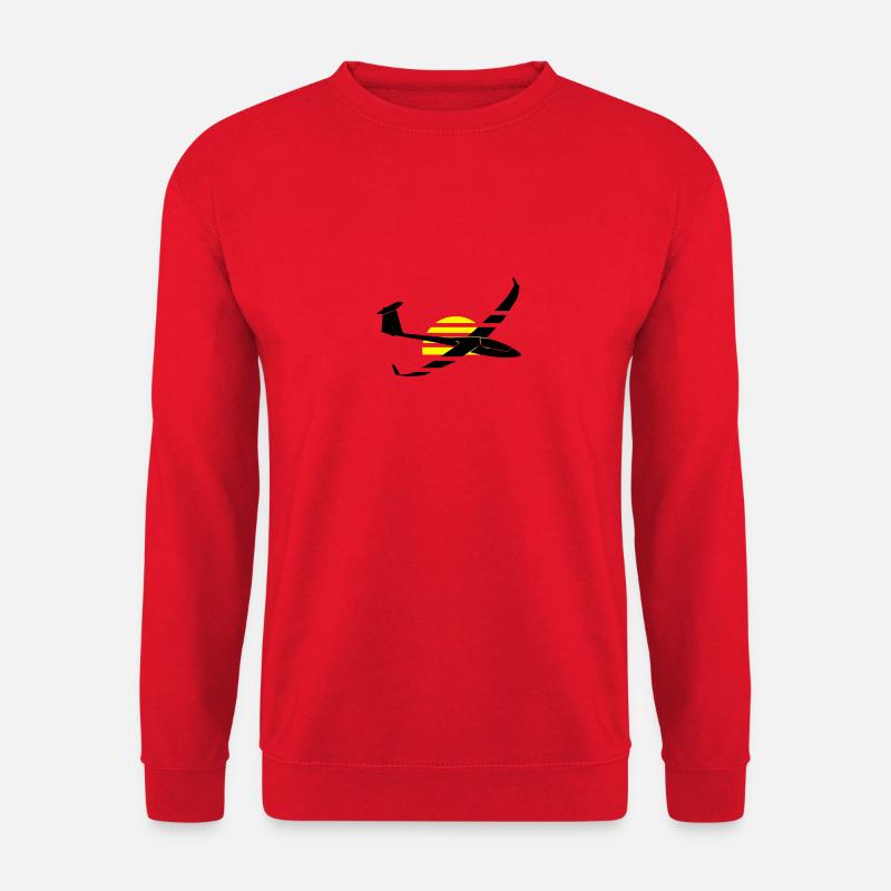 Planeurs plan - Sweat-shirt Unisexe - rouge