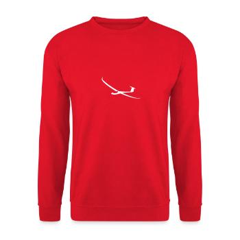 js1 Glider Glider Glider Pilot Pilot - Unisex Sweatshirt - red - Front - Alina (178cm) & Michal (187cm)