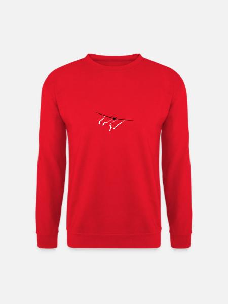 Segelflugzeug Segelfliegen Segelflieger - Unisex Pullover - Rot