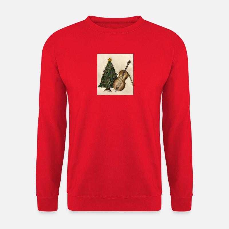 Weihnachtsmusik am Baum - Unisex Pullover - Rot